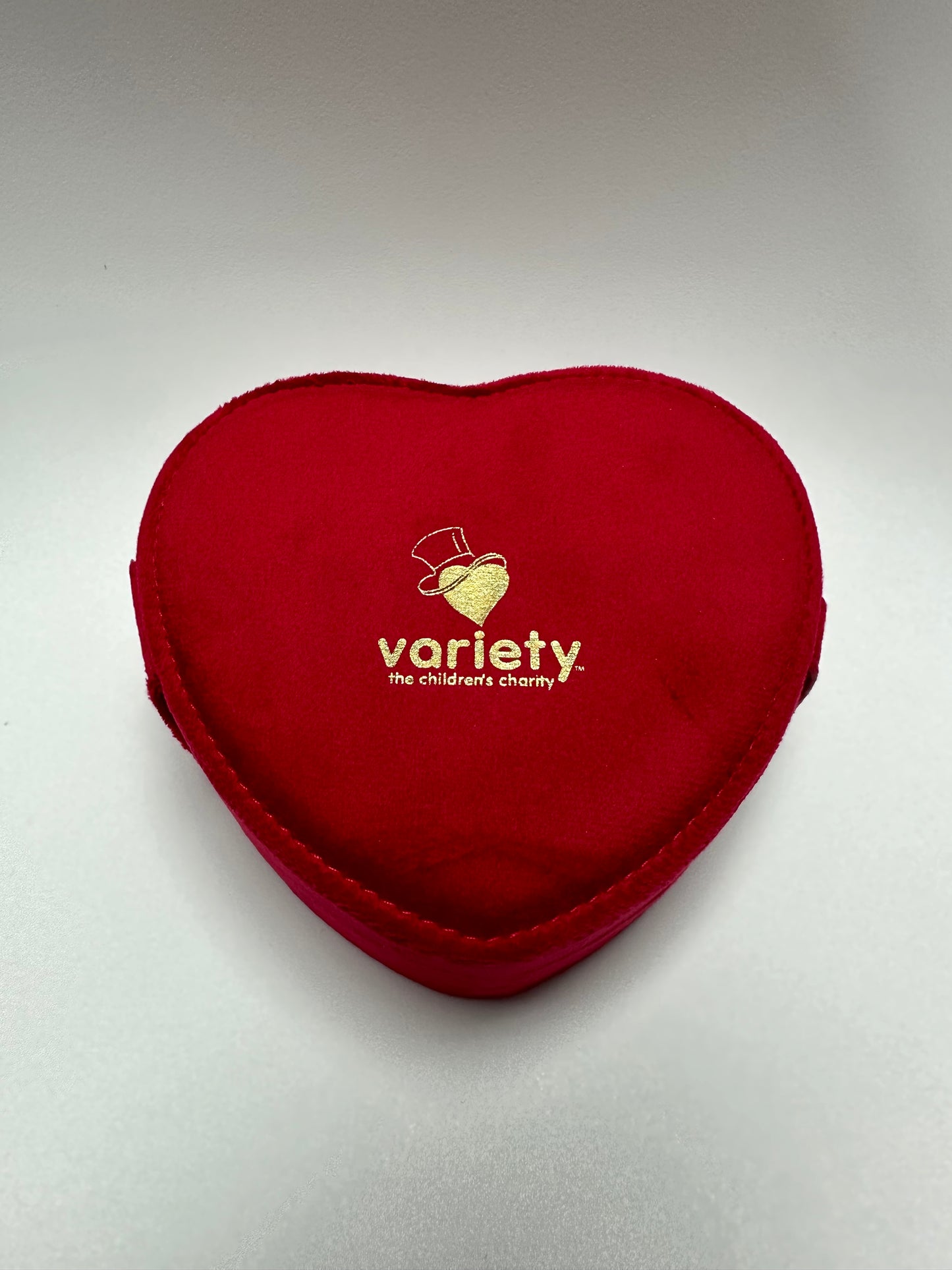 Gold Heart Pin Badge Collection Box