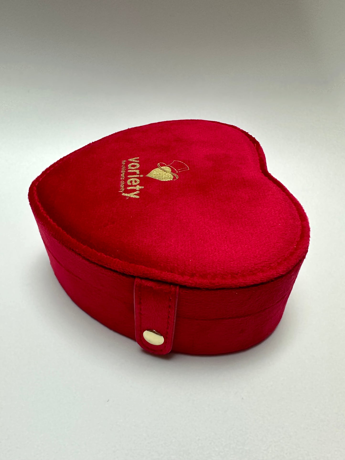 Gold Heart Pin Badge Collection Box