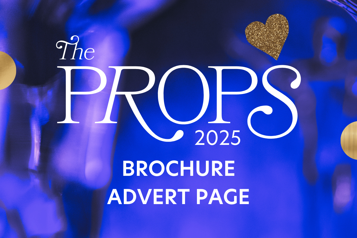 The PROPS Awards 2025 - Brochure Advert Page