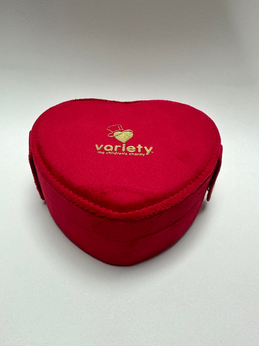 Gold Heart Pin Badge Collection Box